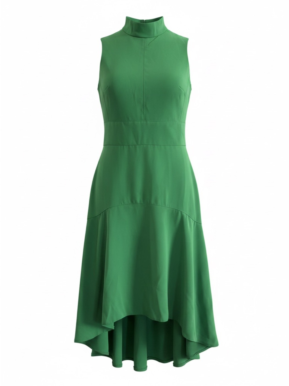 Karen Millen Sleeveless High-Low Emerald Green Dress size US 8 or UK 12